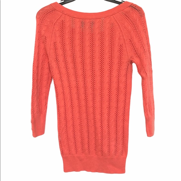 American Eagle Coral Knitted Style Sweater - Picture 3 of 7